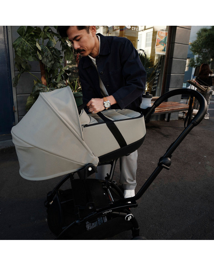 Stokke Yoyo³ con bassinet e rivestimento 6+ Black/Toffee