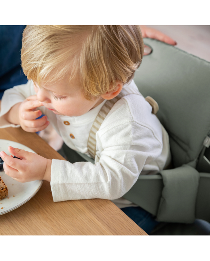 Stokke Promo Tripp Trapp Whitewash con Babyset e cuscino