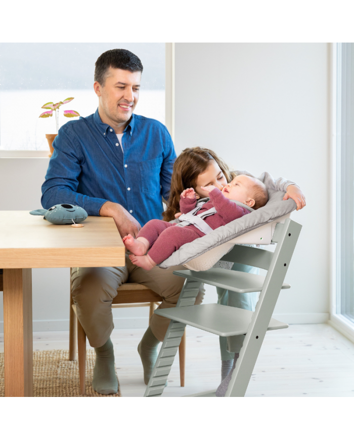 Stokke Promo Tripp Trapp Glacier green con Newborn