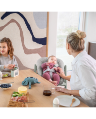 Stokke Promo Tripp Trapp Terracotta con Newborn