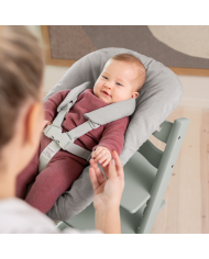 Stokke Promo Tripp Trapp Glacier green con Newborn e Baby set