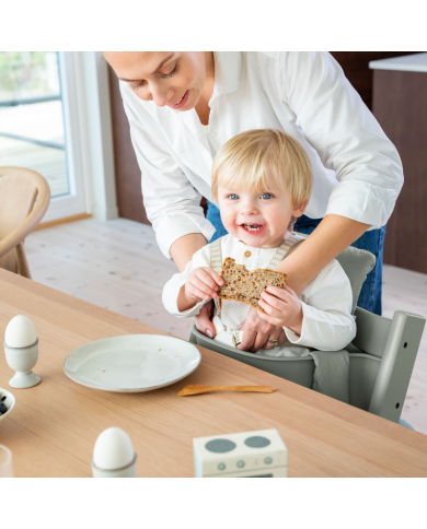 Stokke Promo Tripp Trapp Glacier green con Newborn e Baby set