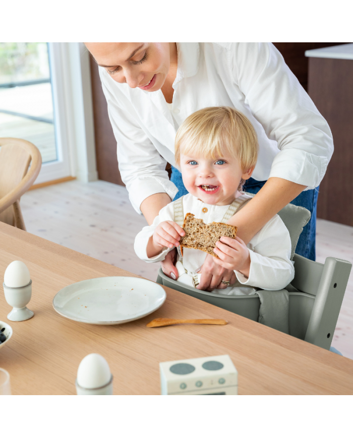 Stokke Promo Tripp Trapp Glacier green con Newborn e Baby set