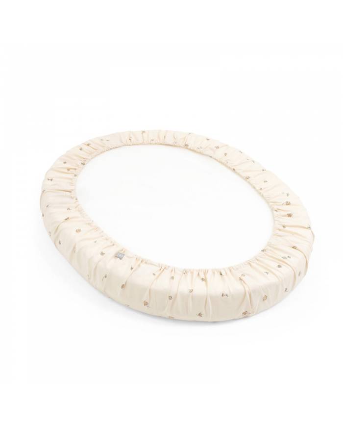 Stokke Sleepi Mini V3 Lenzuolo Sotto Flower Ecru