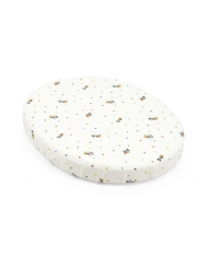 Stokke Sleepi Mini V3 Lenzuolo Sotto Flower Ecru