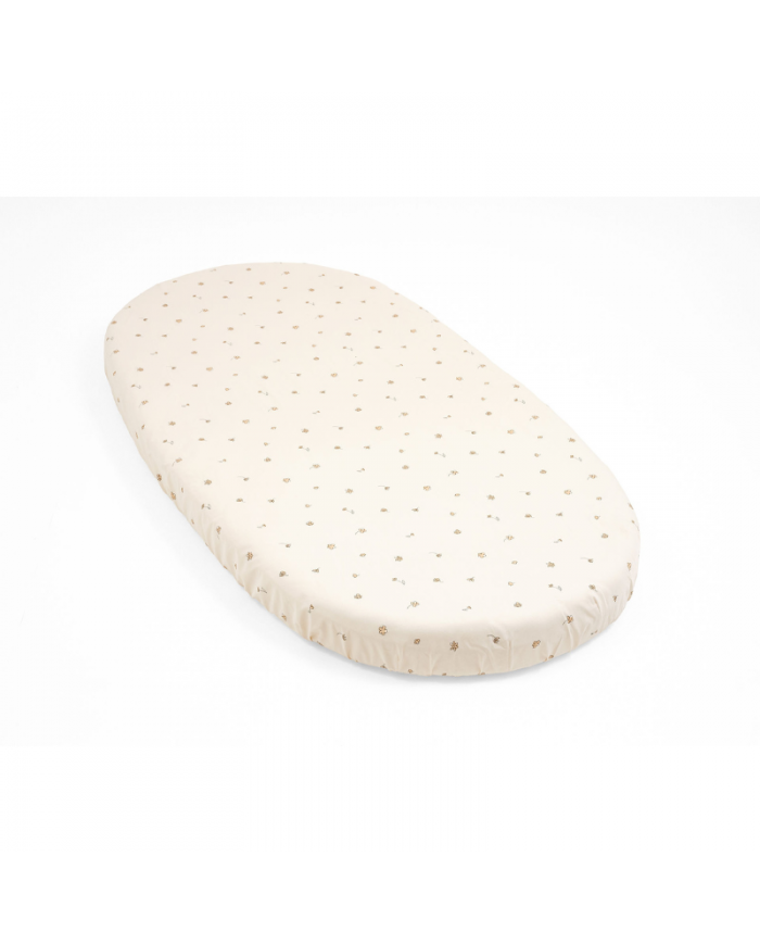 Stokke Sleepi Bed V3 Lenzuolo Sotto Flower Ecru