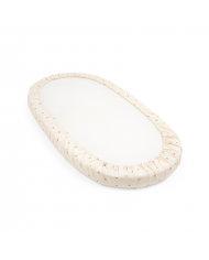 Stokke Sleepi Bed V3 Lenzuolo Sotto Flower Ecru