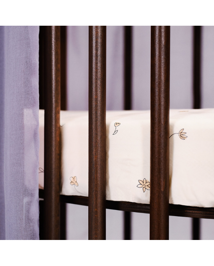 Stokke Sleepi Bed V3 Lenzuolo Sotto Flower Ecru