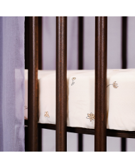 Stokke Sleepi Bed V3 Lenzuolo Sotto Flower Ecru