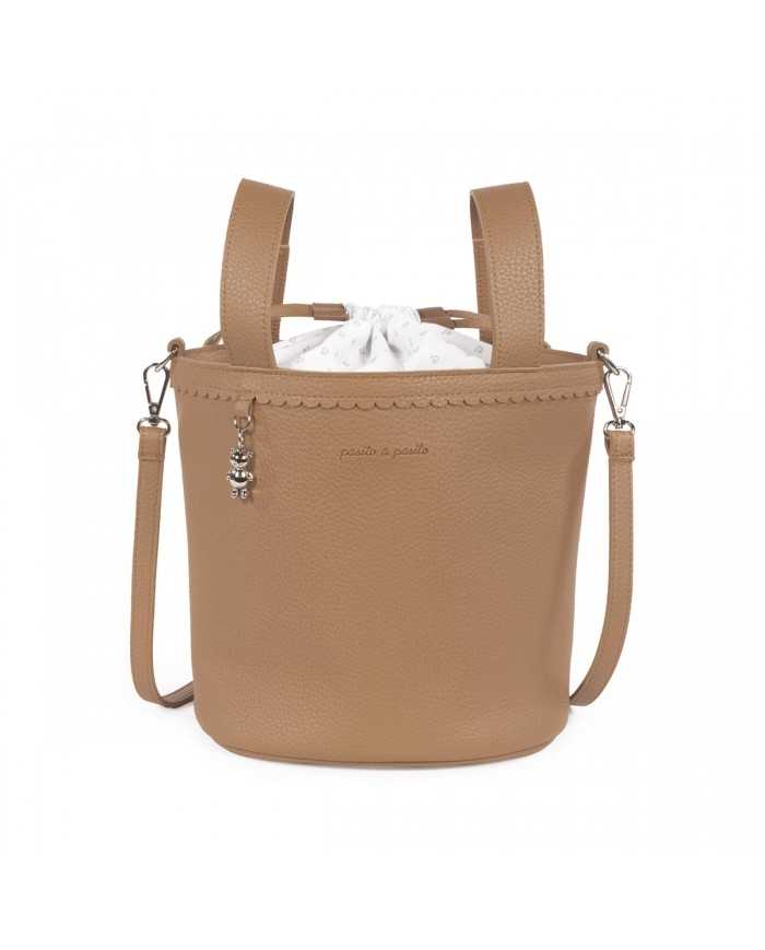 Pasito a Pasito Borsa a sacchetto - Linea Icon Caramel