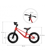 Kinderkraft Bicicletta per Bambini ETER Rosso
