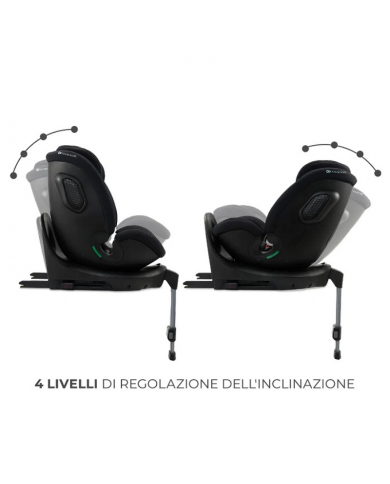 Kinderkraft Seggiolino auto 0-36kg XRIDER 2 I-size Nero