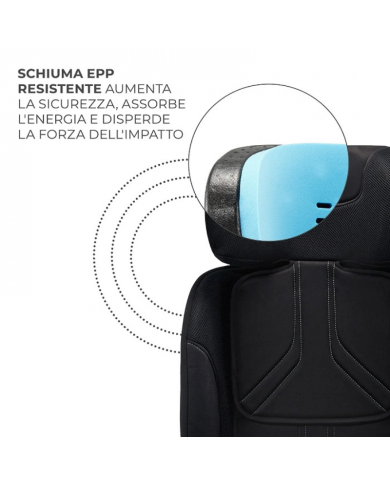 Kinderkraft Seggiolino auto 0-36kg XRIDER 2 I-size Nero