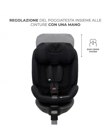 Kinderkraft Seggiolino auto 0-36kg XRIDER 2 I-size Nero