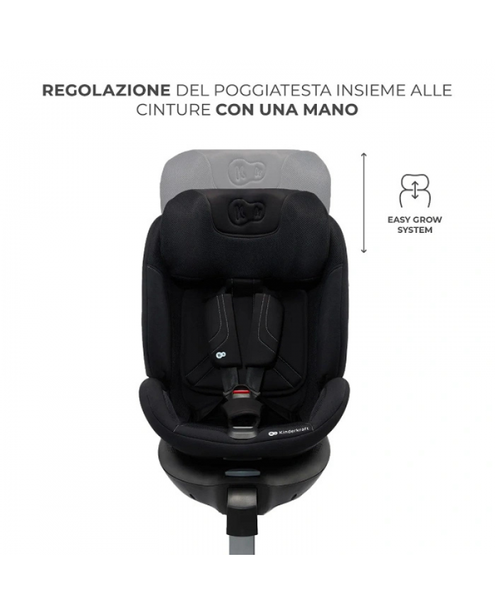 Kinderkraft Seggiolino auto 0-36kg XRIDER 2 I-size Nero