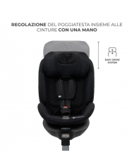 Kinderkraft Seggiolino auto 0-36kg XRIDER 2 I-size Nero