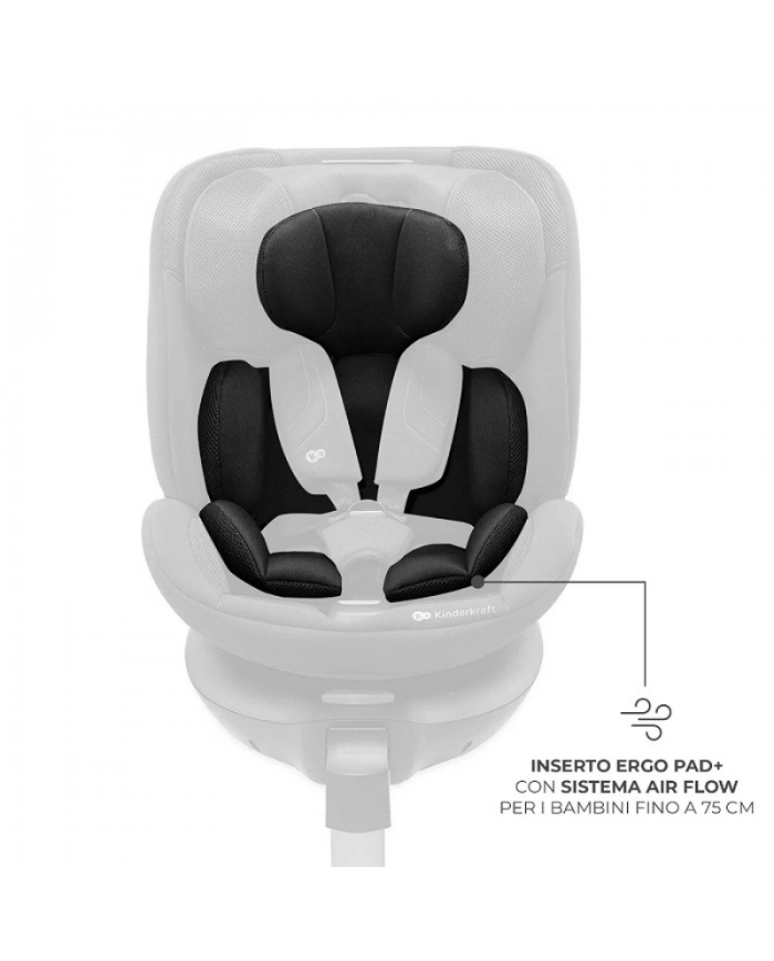 Kinderkraft Seggiolino auto 0-36kg XRIDER 2 I-size Nero