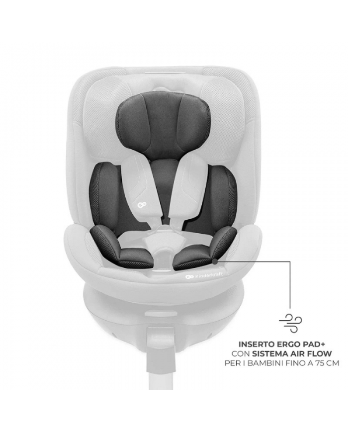 Kinderkraft Seggiolino auto 0-36kg XRIDER 2 I-size Grigio