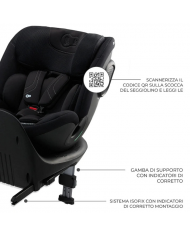 Kinderkraft Seggiolino auto 0-36kg XRIDER 2 I-size Grigio