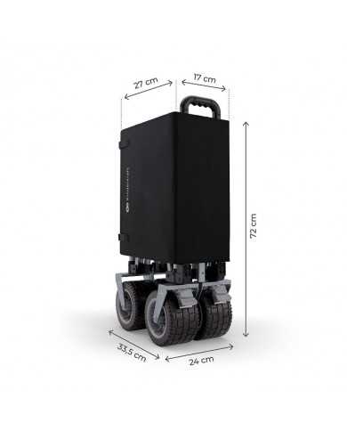 Kinderkraft Carrello da Trasporto Pieghevole ROLLSTER Nero