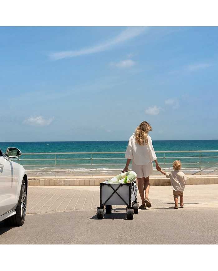 Kinderkraft Carrello da Trasporto Pieghevole ROLLSTER Nero