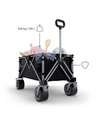 Kinderkraft Carrello da Trasporto Pieghevole ROLLSTER Nero