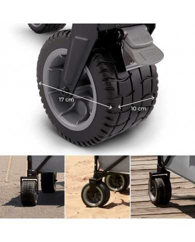Kinderkraft Carrello da Trasporto Pieghevole ROLLSTER Nero