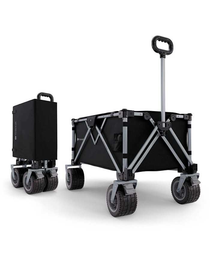 Kinderkraft Carrello da Trasporto Pieghevole ROLLSTER Nero