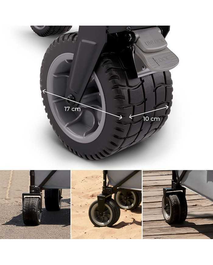 Kinderkraft Carrello da Trasporto Pieghevole ROLLSTER Grigio