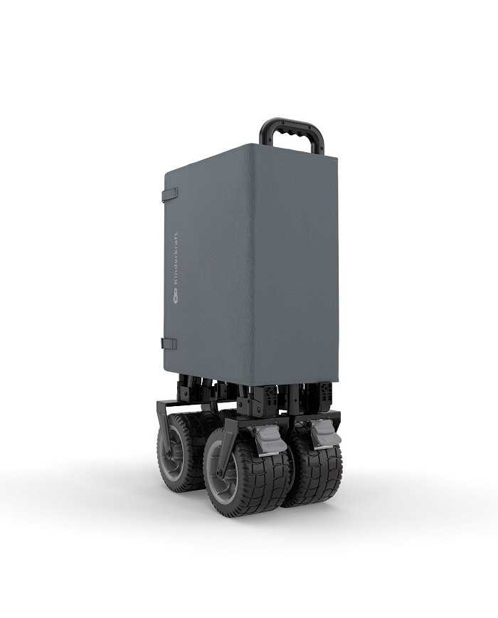 Kinderkraft Carrello da Trasporto Pieghevole ROLLSTER Grigio