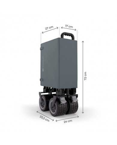 Kinderkraft Carrello da Trasporto Pieghevole ROLLSTER Grigio