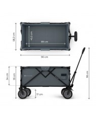 Kinderkraft Carrello da Trasporto Pieghevole ROLLSTER Grigio