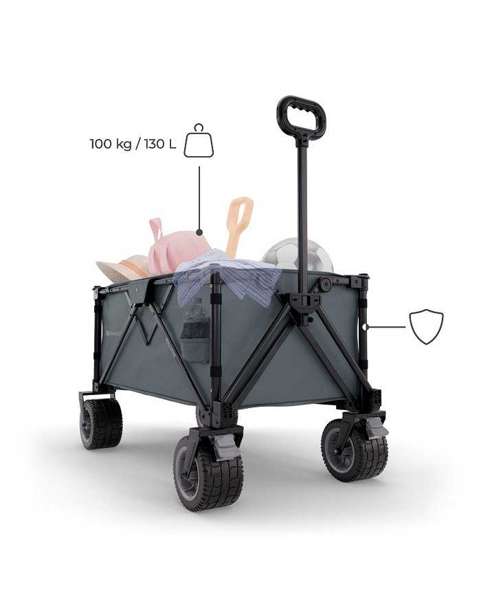 Kinderkraft Carrello da Trasporto Pieghevole ROLLSTER Grigio