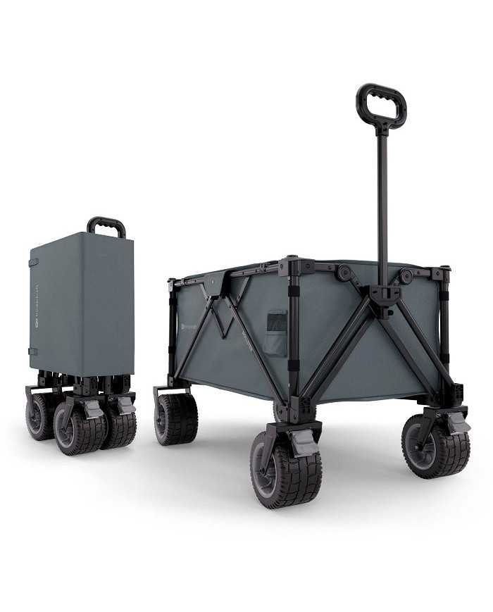 Kinderkraft Carrello da Trasporto Pieghevole ROLLSTER Grigio