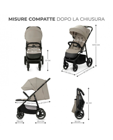 Kinderkraft Passeggino Leggero 0-25kg TRIG3 Beige