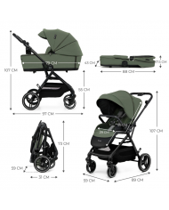 Kinderkraft Trio Leggero YOXI Verde Kinderkraft Trio Leggero YOXI Verde