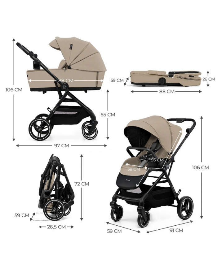 Kinderkraft Trio Leggero YOXI Beige Kinderkraft Trio Leggero YOXI Beige