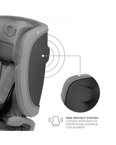 Kinderkraft Seggiolino auto 9-36kg FIX2GO Grigio
