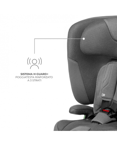 Kinderkraft Seggiolino auto 9-36kg FIX2GO Grigio