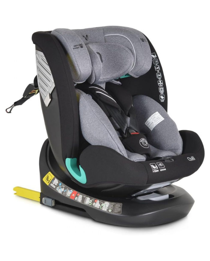 Moni Seggiolino Auto i-Size Quill Grey