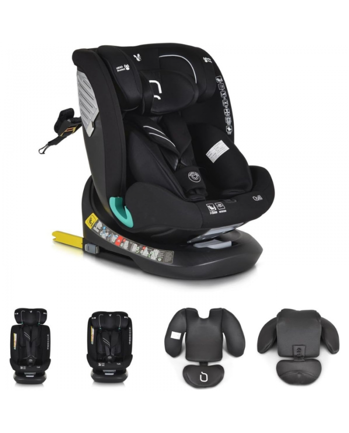 Moni Seggiolino Auto i-Size Quill Black