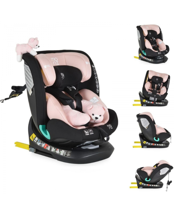 Moni Seggiolino Auto i-Size Serengeti Pink