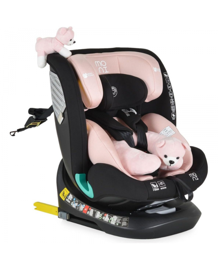Moni Seggiolino Auto i-Size Serengeti Pink