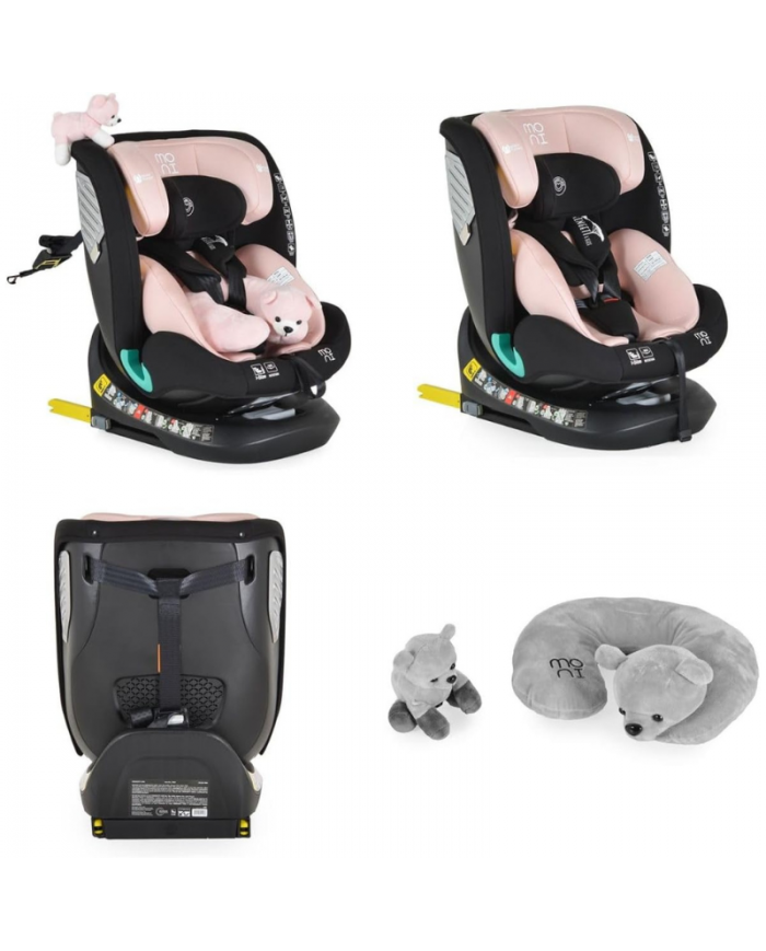 Moni Seggiolino Auto i-Size Serengeti Pink