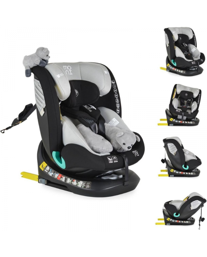 Moni Seggiolino Auto i-Size Serengeti Grey