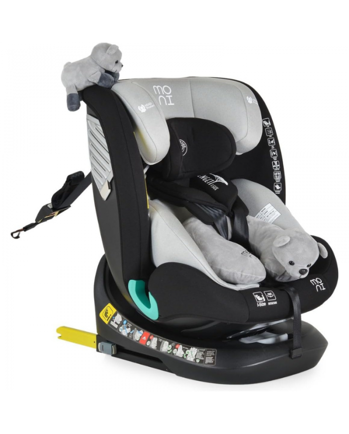 Moni Seggiolino Auto i-Size Serengeti Grey
