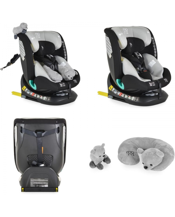 Moni Seggiolino Auto i-Size Serengeti Grey