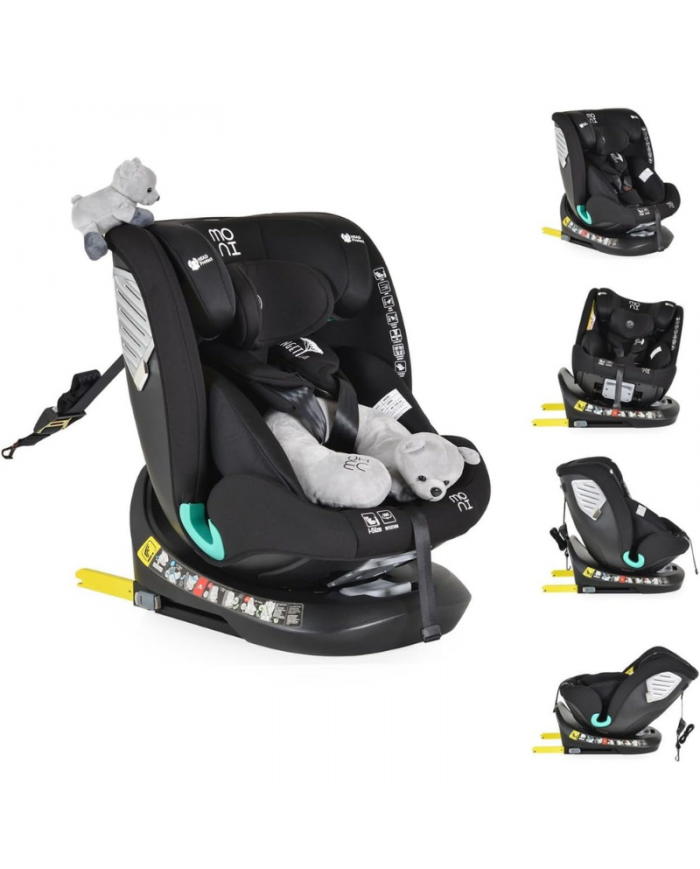 Moni Seggiolino Auto i-Size Serengeti Black