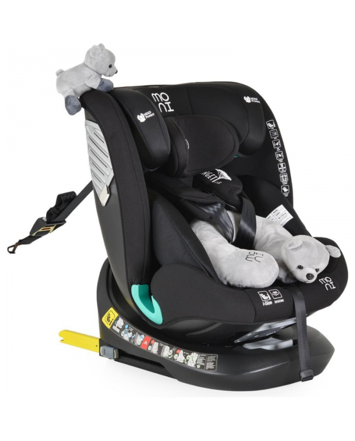 Moni Seggiolino Auto i-Size Serengeti Black