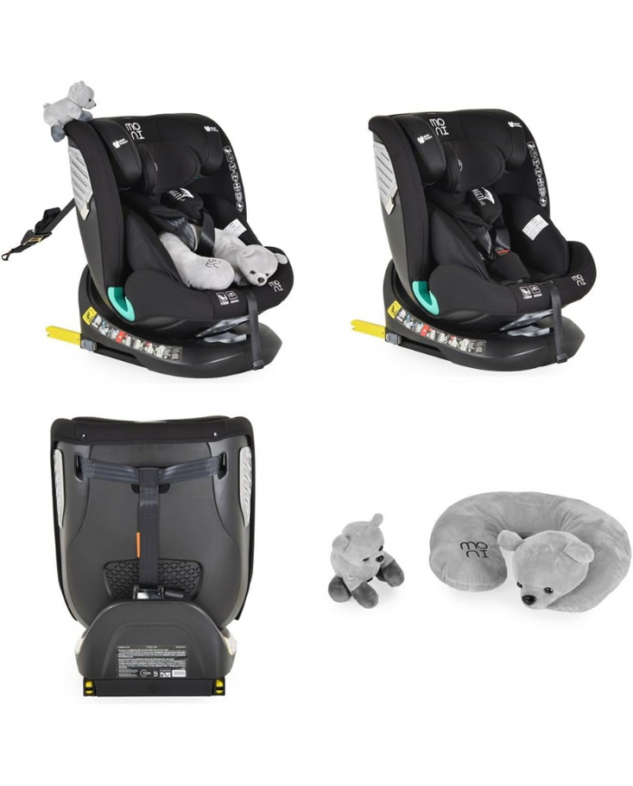 Moni Seggiolino Auto i-Size Serengeti Black